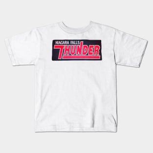 Niagara Falls Thunder OHL Hockey Team Jersey Logo Kids T-Shirt